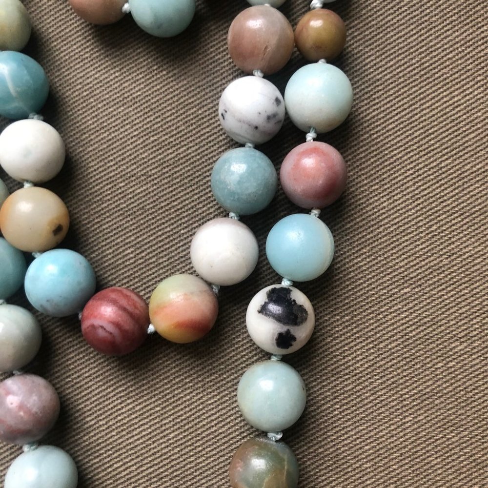Rarities Carol Brodie 3 STRAND  Amazonite Necklace - Picture 4 of 13